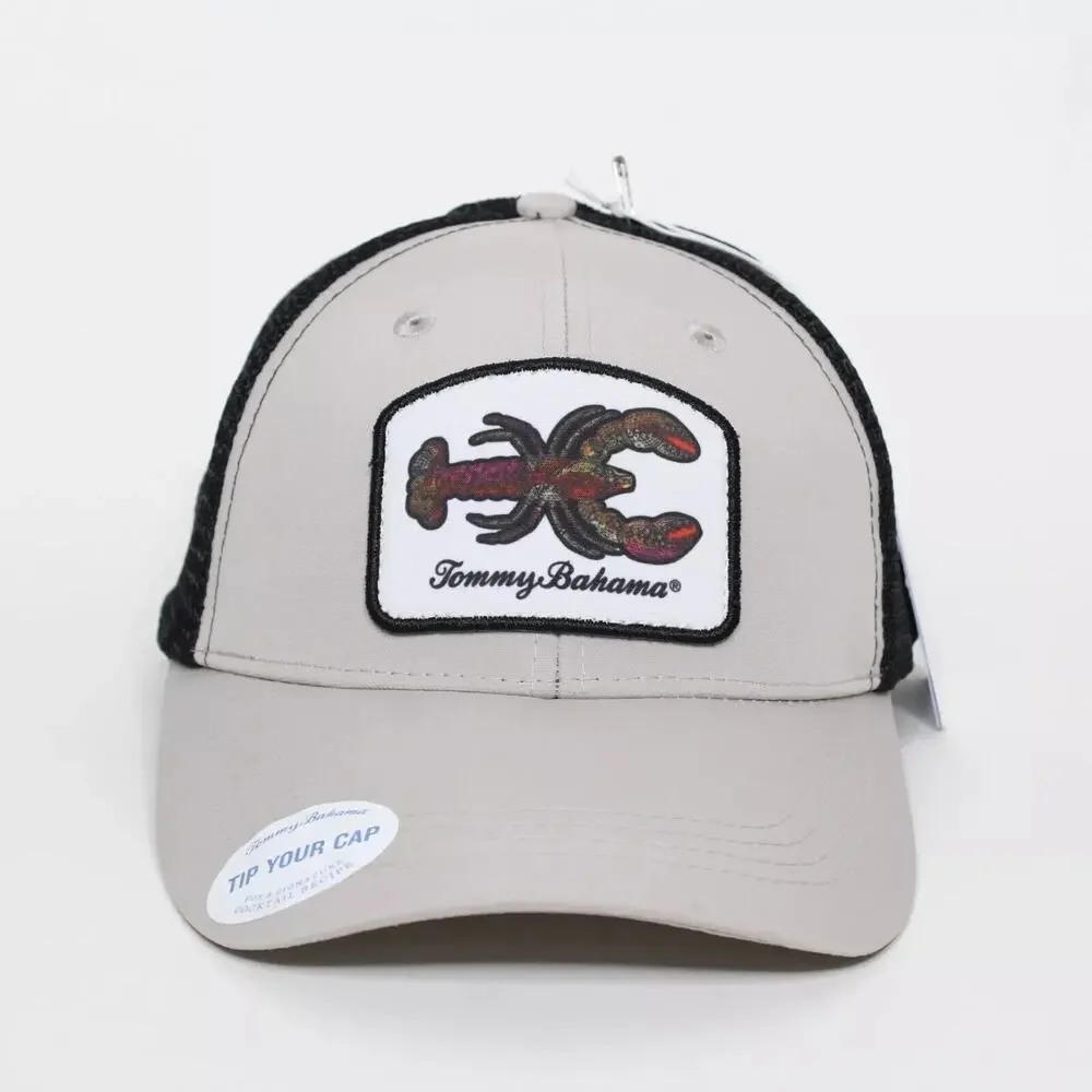 Tommy Bahama Hat Mens Tan Adjustable Dad Cap Logo Preppy Lobster Normcore New